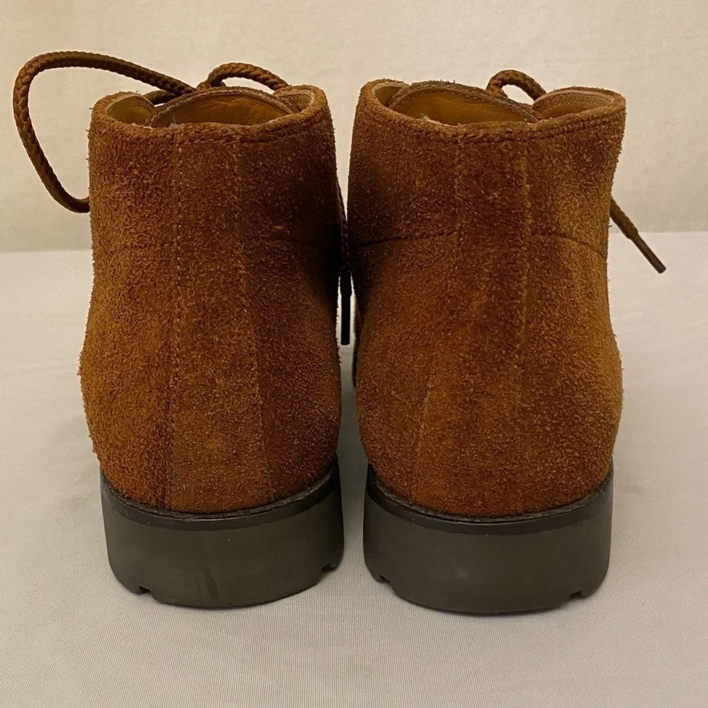 Ralph Lauren Suede Leather Chukka Boots Women’s Size 7.5 Rust Brown